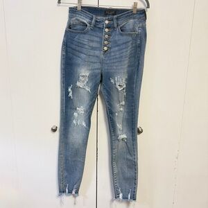 Judy Blue Los Angeles Women's Medium Wash Stretch Denim Jeans Size 5/27